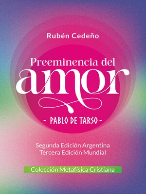 cover image of Preeminencia del Amor